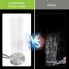 Shower Head 304 Stainless Steel Shower Heads,Detachable Handheld Bathroom Shower Head Replacement,Universal High Pressure Shower Head,Round Brush