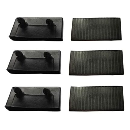 EZZLife Bed Slat End Caps, 30pcs 63mm x 9mm Plastic Bed End Caps Holders Replacement Kits for Single, Double and King Size Beds, Black