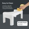 Squatting Toilet Footstool, 7" High Toilet Stool, Bathroom Stool, Non-Slip Auxiliary Toilet Step Stool for Kids and Seniors