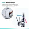 Suguword Kitchen Sink Mixer Tap Chrome Brass 360 Degree Rotation Single Hole with Pull Out Spray Kitchen Sink Taps