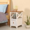 FRDTSG Children's Mini Bedside Table Solid Wood Small Simple Storage Cabinet Narrow Bedside Small Cabinet Width