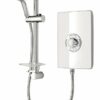 Triton Collection 2 | Shower Electric | 9.5 KW | Triton Aspirante I WHITE GLOSS I Electrical Showers | with Showerhead and Anti Twist Hose | Best