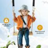 BlueFire Tree Swing Straps, 316cm Extra Long Hammock Tree Straps With 2 Heavy Duty Safety Lock Carabiner Hooks & D-rings, Perfect for Hammock Han