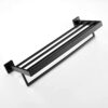 bathroom towel rack Black 304 Stainless Steel Towel Rails with Single Towel Bars Heavy Duty Towel Holder Wall Mounted Towel Storage Rack for Bath