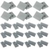 12pcs Bed Slat Centre Caps Holders, 24pcs Side Slat Bracket Cover (63mmx9mm Inside),Replacement Plastic Bed Slat Holders Kits Bundles,for Single