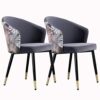 dining chair Kitchen Dining Room Furniture Chairs Dining Chairs Set Of 2 Modern Velvet Kitchen Room Chair Upholstered Accent Leisure Chairs with