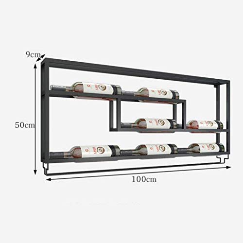 OUSIKA Wine Racks,Modern Minimalist Wall Hanging Wine Bottle Rack Restaurant Fashion Creative Wall Hanging Wine Rack Cafe Bar Decoration Wine Gla