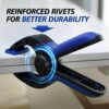 SYEONKOS Nylon Spring Clamps 6Pcs, Plastic Heavy Duty Spring Clips, Extra Strength and Grip Clips for Home Improvement, Wood Working Projects and