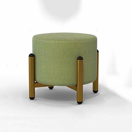 FGHOEV Green Sofa Stool, Home Coffee Table Stool, Fashionable Low Stool for Living Room Shoe Changing Stool
