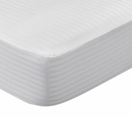 Pikolin Home – Ticking Mattress Protector, 100% Cotton, white, Lit 150 - 150 x 200 cm