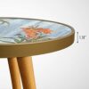 Mabel Home Side Table Modern Circle Coffee Table, End Table for Living Room/Bedroom (White)
