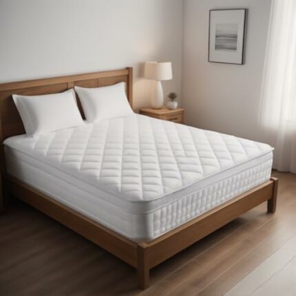 Quilted Waterproof Mattress Protector Hypoallergenic and Noiseless Fitted Sheet Cover Extra Deep 100% Waterproof Mattress Topper SINGLE, DOUBLE,