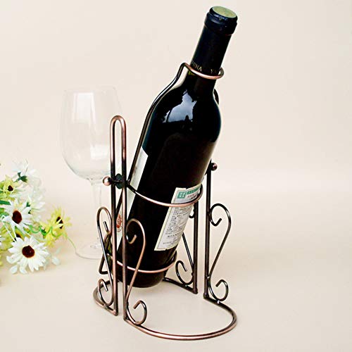 ALREMO HUANGXING - Wine Rack, Metal Wine Bottle Holder, Wine Display Stand for Bars, Home Decor, Perfect Addition to Your Collection,1pc