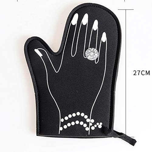 ALREMO HUANGXING - Oven Gloves, Diving Material Heat Resistant to 446 °F Oven Mitts, Unique Shape, for Cooking, Baking, Barbebue Potholder, Non-S