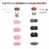 4 Tier Cute Shoe Rack for Kid's Shoes, 26.4inch, Baby Shoe Rack, Save Home Space, Storage Organizer Boys Girls, Cute Shapes of Rabbit/Panda, Soli