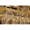 Wine Glass Holder Inverted Wine Rack Simple Style Iron Hanging Wine Glass Holder Ceiling Decorative Frame J1013, PIBM, a, 120x35cm
