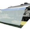 Tentproinc RV Awning Sun Shade Screen 7' X 12' 3'' ( American Flag ) Gray Mesh Sunshade Camper Trailer Awning Shade Screen UV Blocker Completed K