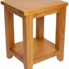 Julian Bowen Astoria Lamp Table, Oak,Height: 55, Width: 44, Depth: 38cm