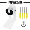 360 Degree Flexible Adjustment Wall Mount Holder Compatible with Google Nest Cam 2nd Generation,Metal Outdoor Wall Bracket Mounting Kit Camera Ac