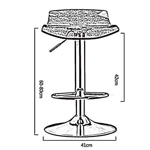 AANAN Stools,Stool,Bar Stools with Backrest, Leatherette Exterior, Adjustable Swivel Gas Lift, Chrome Footrest and Base for Breakfast Bar, Counte
