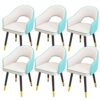 Kitchen Dining Room Furniture Chairs Dining Chairs Set Of 6,Water Proof Leather Kitchen Chairs with Carbon Steel Legs,Modern High Back Padded Sof