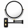 Bufccy Wall Mounted Makeup Mirror, 1X/10X Magnifying Mirror 8 Inch Double Side Extendable Bathroom Make Up Mirror with 360° Swing Arm