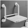 Bath Stools,Shower Stool Folding Non-Slip Shower Seat Folding Seat Bath Aid Wall Mounted Safety Seat Shower Aid Bath Stool Old Man Bathroom Chair