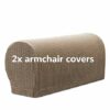 Armrest Covers Set of 2 Stretch Armchair Arm Covers Soft Sofa Arm Covers Non-Slip Furniture Protector