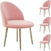 dining chair Kitchen Dining Room Furniture Chairs Velvet Dining Chair Set Of 4 Kitchen Chair Metal Legs Makeup Chairs Upholstered Accent Bedroom