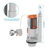 Ibergrif M20522 Toilet Dual Flush Valve with Push Button Toilet Flush System Replacement Adjustable