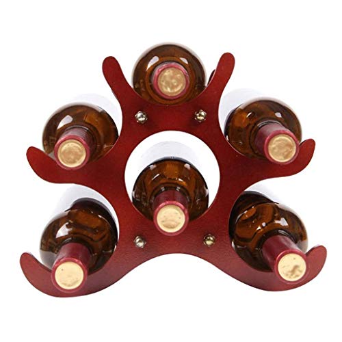 ZYZMH Creative European Solid Wood Wine Rack, Decorative Wine Bottle Rack, Home Living Room Furnishings Wine Rack