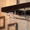 wine racks metal Creative Wrought Iron Wine Rack, Upside Down Goblet Wine Holder, Bar Hanging Wine Storage Shelf, Wine Cabinet Bar Hanger, Househ