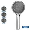 Triton Collection 2 | Shower Electric | 9.5 KW | Triton Aspirante I WHITE GLOSS I Electrical Showers | with Showerhead and Anti Twist Hose | Best