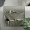 NICEYEA Sofa Armrest Organizer Remote Control Holder for Couch Recliner Armchair Storage Bag Arm Chair Caddy with Pockets for Magazine, Glasses,