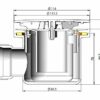 Nuie STW002 Modern Bathroom Easy Clean Fast Flow Shower Waste, 78mm, Matt, Satin Black
