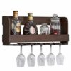 ZYZMH Log Wine Lac Hanging on the Wall Decoration Wine Rack Room Wine Rack Home Creative Bottle