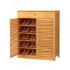 WALNUT Living Room Entryway Multi-layer Two-door Shoe Cabinet Multi-functional Economic Entryway Storage Cabinet (Color : D, Size : Light Grey)