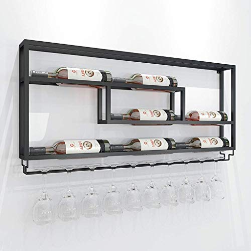 OUSIKA Wine Racks,Modern Minimalist Wall Hanging Wine Bottle Rack Restaurant Fashion Creative Wall Hanging Wine Rack Cafe Bar Decoration Wine Gla