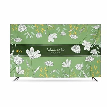 Qvo Curved Screen LCD TV Computer Protective Cover, Indoor Bedroom Living Room Decoration Smooth Soft Dust Cover Light Luxury Style(Size:75in,Col