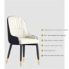 dining chair Kitchen Dining Room Furniture Chairs Modern PU Leather Design Dining Chair Soft Padded Seat Office Lounge Chair Reception Chair (Col