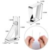Yafe 12 Pack Tablecloth Clips, 2 Style Stainless Steel Table Cloth Holders Table Cloth Cover Clamps Adjustable Metal Clips for Outdoor Indoor Par