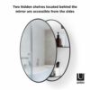 Umbra Cirko Wall Mirror, Black
