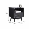 SDFGH Bedside Table Simple Solid Wood Bedroom Bedside Table, Stylish Two-drawer Mini Bedside Table