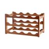 CHUNYU Vintage Wooden Wine Rack Cabinet Holders Shelf Standing Barware Storage Racks Home Bar