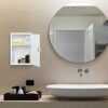 Relaxdays Lockable Medicine Cabinet Unfilled with 2 Compartments Wall Medicine Cabinet H x D x W x D x H x D x H x W x H x D x H x W x D x H x D