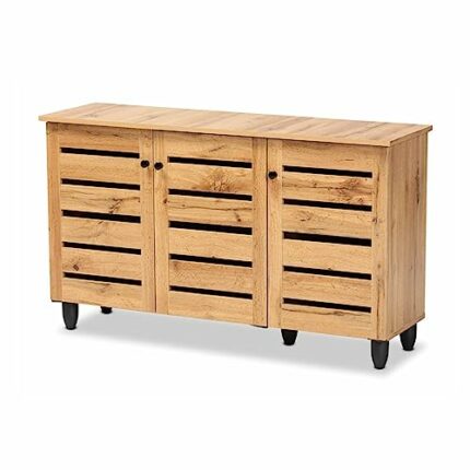 JYDQM Home Foyer Corridor Three-door Shoe Cabinet Shoe Rack Organizer Household Items Multi-layer Shoe Cabinet