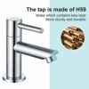 Wasserrhythm DT28G Taps Pair, Basin Tap-28g Basin