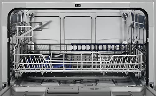 Zanussi ZDM17301WA Freestanding Counter Top Dishwasher, Compact Dishwasher, 55 cm Width, 6 Place Settings, 6 Programmes, Residual Drying, 52dB, W