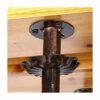 EYLINK Bar wine glass rack, hanging upside down front iron racks, lighted ceiling stemware rack, wine rack wine cabinet (Color : Black, Size : 12