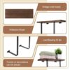 Qunclay 2 Pcs Wall Towel Racks for Rolled Towels, Bathroom Towel Holder with Wooden Shelf for Large Small Roll Towel, Hand Towels, Spa, Salon, RV